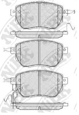 Колодки тормозные дисковые PN2901 NIBK