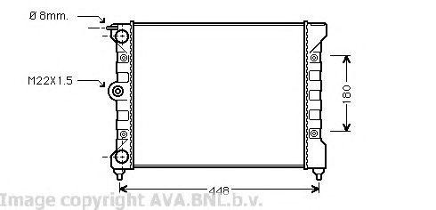 Радиатор, охлаждение двигател VW2038 AVA