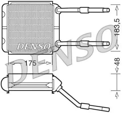 Теплообменник, отопление салона DRR20001 DENSO