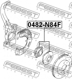 Ступица колеса 0482-N84F FEBEST