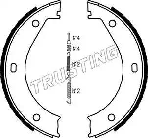 Комплект тормозных колодок, стояночная тормозная система 019023K TRUSTING