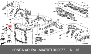 Деталь 60470TL0G00ZZ HONDA