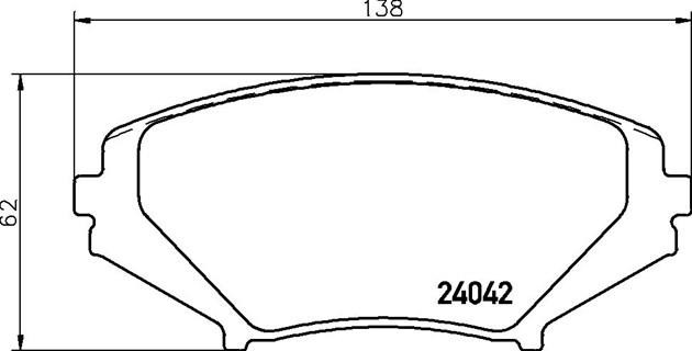 Комплект тормозных колодок, диско P49034 BREMBO