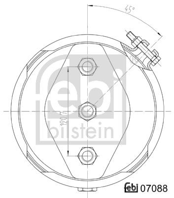 Тормозная пневматическая камера 07088 FEBI BILSTEIN