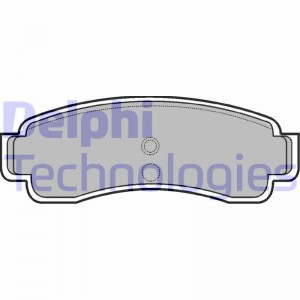 Комплект тормозных колодок, диско LP806 DELPHI