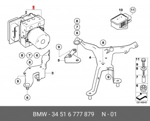 Гидроагрегат, тормозная система 34 51 6 777 879 BMW