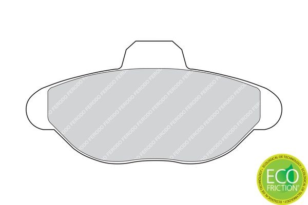Комплект тормозных колодок, диско FDB749 FERODO