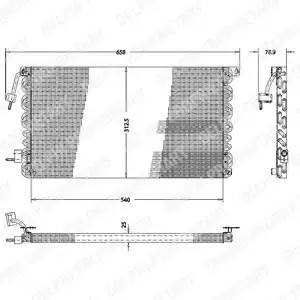 Конденсатор, кондиционер TSP0225173 DELPHI