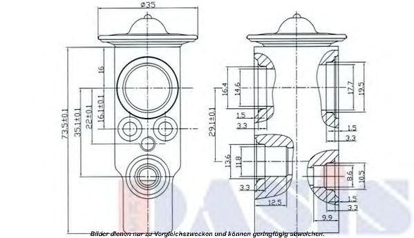 Расширительный клапан, кондиционер 840092N AKS DASIS