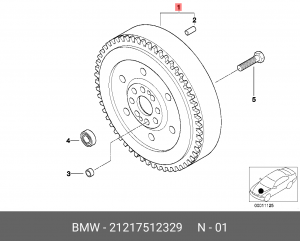 Маховик 21 21 7 512 329 BMW