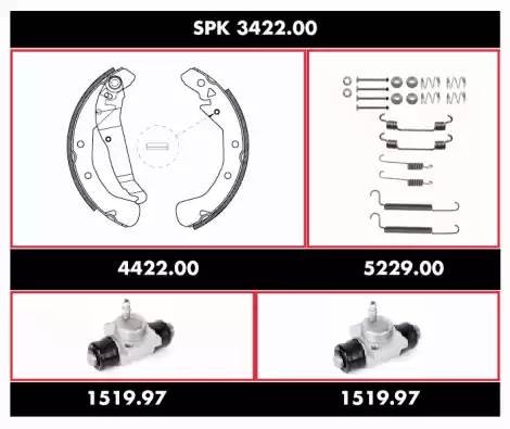 Комплект тормозных колодок SPK342200 REMSA