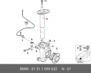 Амортизатор подвески 31 31 1 095 632 BMW