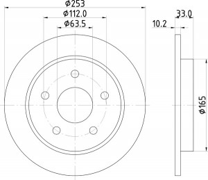Тормозной диск MDC410 MINTEX