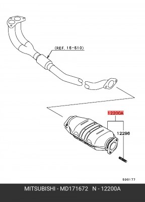 Щетка стеклоочистителя MD171672 MITSUBISHI