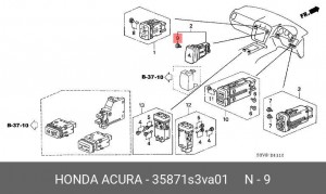 Лампа 35871S3VA01 HONDA