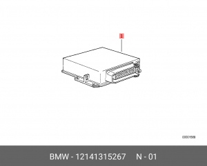 Блок управления, управление двигателем 12 14 1 315 267 BMW
