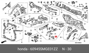 Деталь 60945SMGE01ZZ HONDA