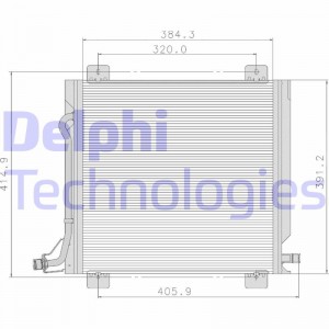 Конденсатор, кондиционер TSP0225088 DELPHI