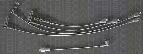 Ккомплект проводов зажигания 88607290 TRISCAN
