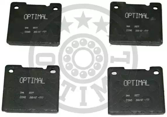 Комплект тормозных колодок, диско 9577 OPTIMAL