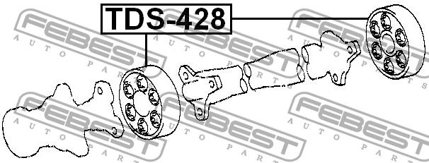 Муфта карданного вала TDS-428 FEBEST