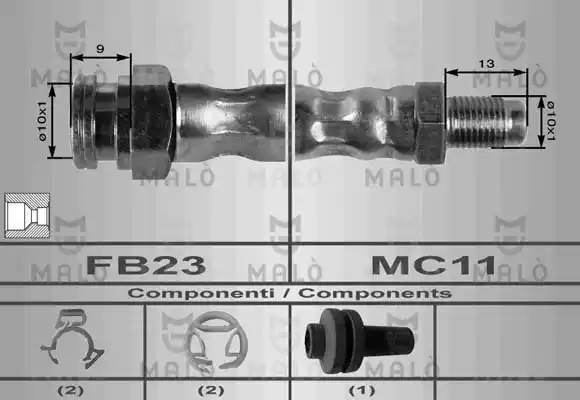 Тормозной шланг 8433 MALO