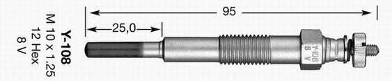 Свеча накаливания 6725 NGK NTK