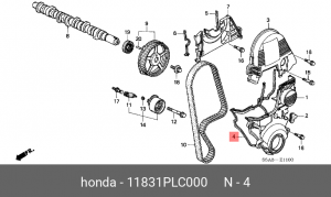 Прокладка, выпускной трубопровод 11831PLC000 HONDA