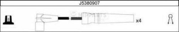 Ккомплект проводов зажигания J5380907 H B JAKOPARTS NIPPARTS