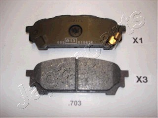 Комплект тормозных колодок, диско PP-703AF JAPAN PARTS GROUP