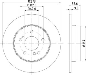 Тормозной диск MDC855 MINTEX