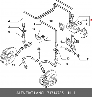 Гидроагрегат, тормозная система 71714735 ALFA FIAT LANCIA