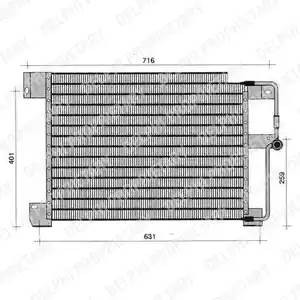Конденсатор, кондиционер TSP0225243 DELPHI