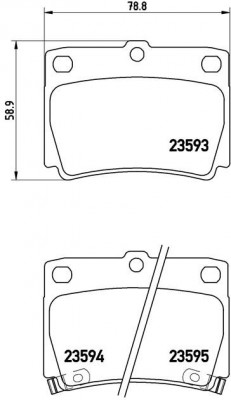 Комплект тормозных колодок, диско P54026 BREMBO