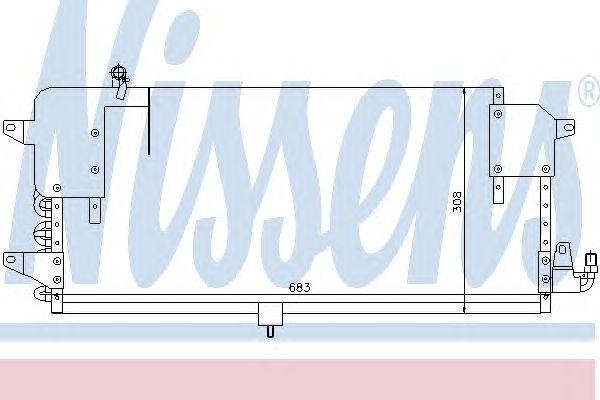 Конденсатор, кондиционер 94174 NISSENS