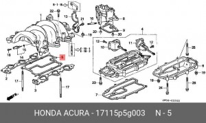 Деталь 17115P5G003 HONDA