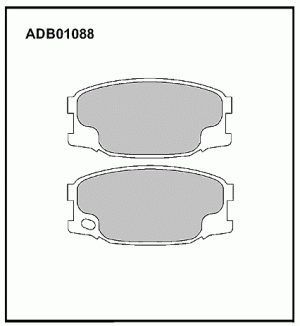 Колодки тормозные дисковые ADB01088 ALLIED NIPPON