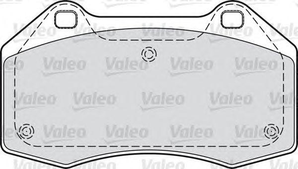 Комплект тормозных колодок, диско 598861 VALEO PHC