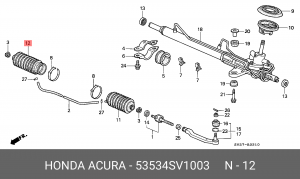 Пыльник рулевой рейки 53534-SV1-003 HONDA