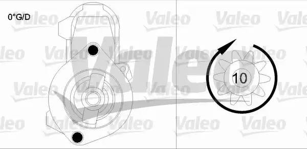 Стартер 458171 VALEO PHC