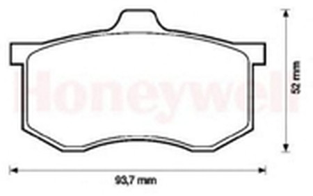 Комплект тормозных колодок, диско 571403B BENDIX JURID