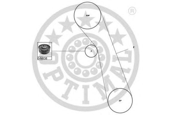 Комплект ремня ГРМ SK-1039 OPTIMAL