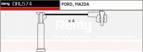 Ккомплект проводов зажигания DRL574 DELCO REMY