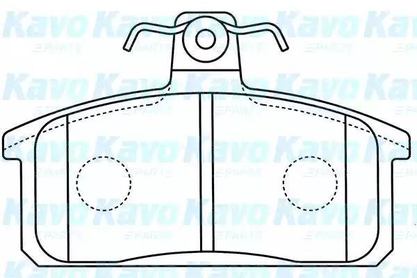 Комплект тормозных колодок, диско BP-8530 KAVO PARTS