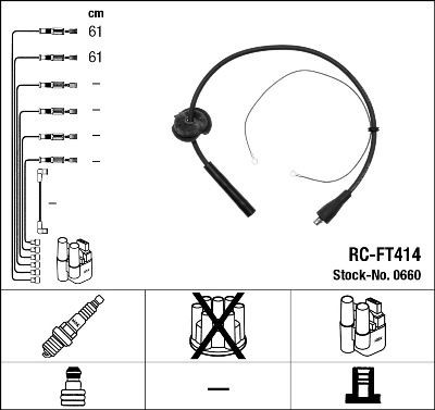 Ккомплект проводов зажигания 0660 NGK NTK