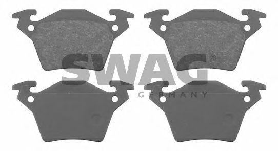 Комплект тормозных колодок, диско 10 91 6255 SWAG