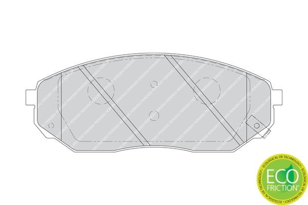 Комплект тормозных колодок, диско FDB1735 FERODO