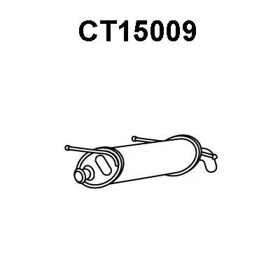 Глушитель выхлопных газов конечный CT15009 VENEPORTE
