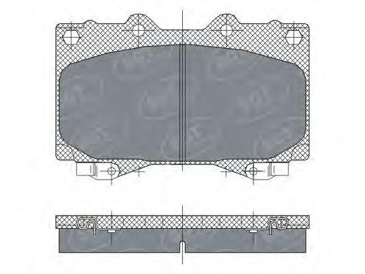 Комплект тормозных колодок, диско SP270 SCT