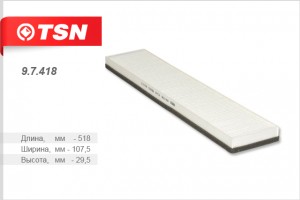Фильтр салона 9.7.418 TSN